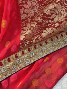 Elegant tameta pink  saree
