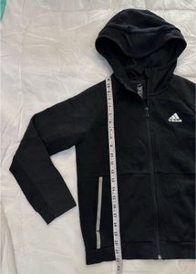 Adidas Black Zip-Up Hoodie Jacket