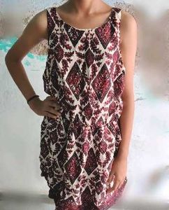 Bohemian Print Sleeveless Dress