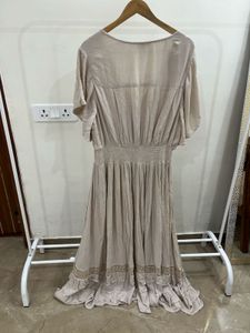 PALE PINK CURVY Bohemian Maxi Dress