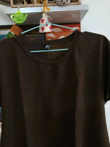 Brown Cropped T-Shirt