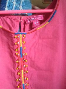 Pink Embellished Tunic Top
