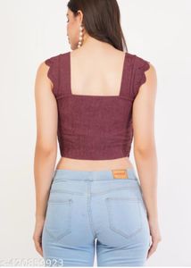 Chic Scalloped Crop Top