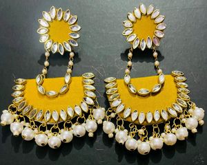 Fancy Party Wear Have Long Size Earrings
