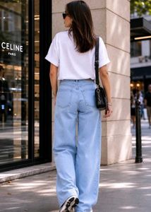 Light Wash Wide Leg Jeans