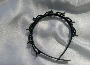 Black Hairband with Clips