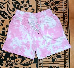 Pink Shorts Tie and Dye