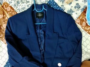 Navy Blue Double Breasted Blazer
