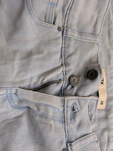 Light Wash Denim Shorts