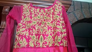 Beautiful Pink Ethnic Gown