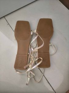 Strappy Gold Flat Sandals