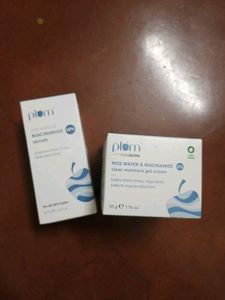 Plum Rice Water & Niacinamide Serum & Cream