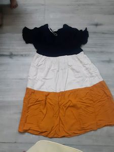 Feeding Dress Very Soft Cotton With Vertical Zips
