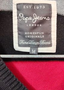 Pepe Jeans Striped V-Neck Sweater ❤️