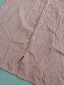 Peter England Short Sleeve Striped Shirt