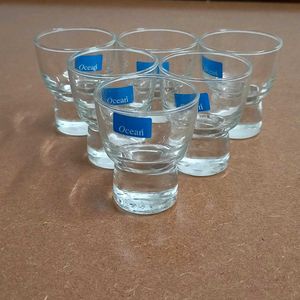 Set of 6 Ocean Sake Glasses