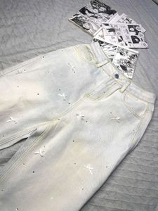 Light Wash Jeans with Bows &amp; Rhinestones