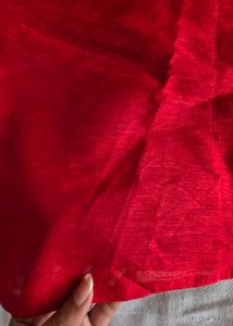 semi stitch Vibrant Red dresss set