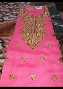 Pink Embroidered Kurta Set