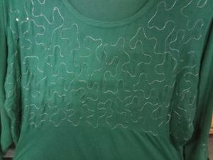 Emerald Green Embellished Gown/ dress /long kurti