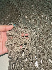 Off shoulder Boho Crochet Knit Top