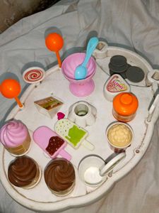 Play Food Ice Cream Set