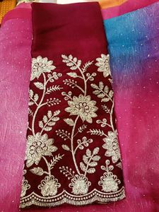 Stunning Embellished Ombre Saree