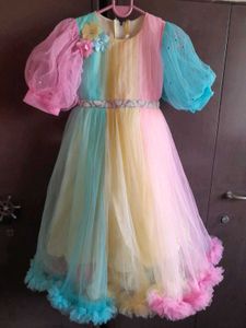 Rainbow Tulle Dress