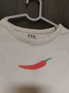 Cute Chili Pepper Crop Top