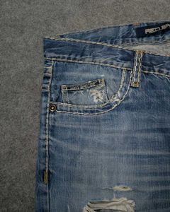 Red Bridge Distressed Blue Denim Jeans