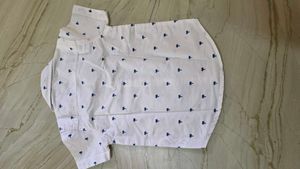 kids Palm Print Short Sleeve Shirt