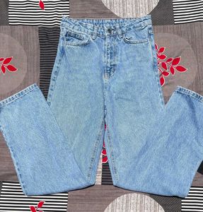 men's denim wide leg jeans