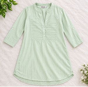 Light Green Striped Kurta