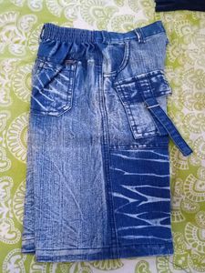 Stylish Blue Denim Cargo Pants