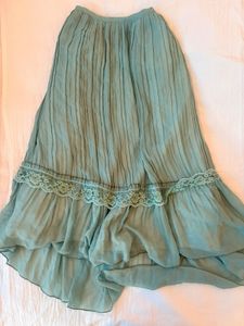 Flowy Pleated vintage Midi Skirt
