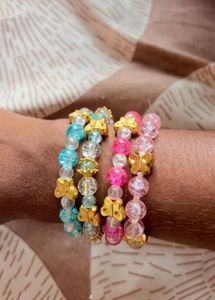 Cute Butterfly Beaded Bracelets Set - pack of 4
