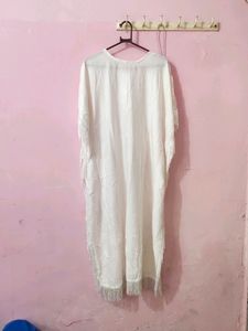 White Kaftan Co Ord Set