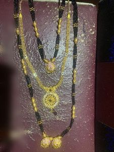 Elegant Gold & Black magalsutra   Set