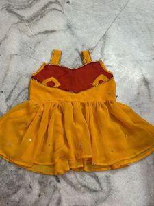 Red &amp; Yellow Dhoti Pants