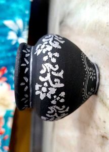Hand-Painted Decorative Pot