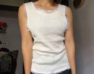 Korean Coquette Lace Tank Tee🎀