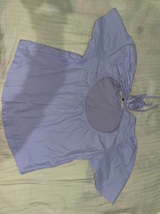 Lavender Puff Sleeve Top