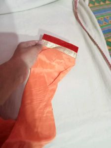 Elegant Orange kurti Set with Embellishments