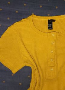 Ribbed Henley Top