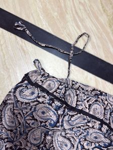 Hand painted kalamkari skirt