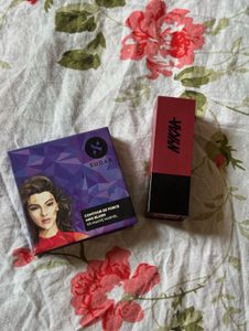 Sugar Contour De Force Mini Blush & Nykaa Lipstick