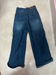 Wide Leg Denim Jeans