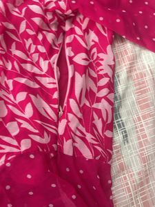 Cation Pink Front Slit Kurta