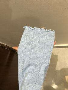 Light Blue Button-Up Cardigan