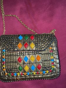 Vintage Beaded Shoulder Bag